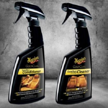 G185/186 Meguiar's Gold Class Leather Cleaner & Conditioner Set 2x 473 ml