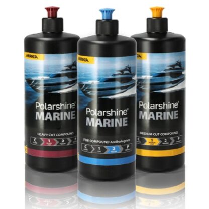 Set Mirka Polarshine Marine politur groba, medium, fina - 3x 1L