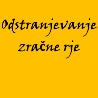 Odstranjevanje zračne rje